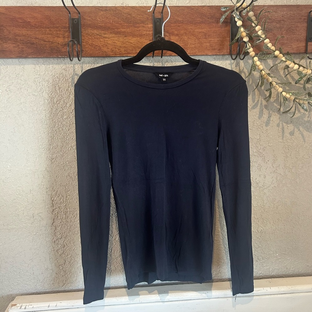 Saint Sofia Navy Long Sleeve Tee